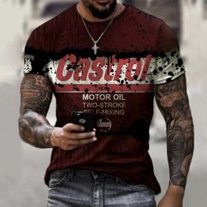 3/$25 Men's 3D Retro Printed Vintage Oil T-Shirt